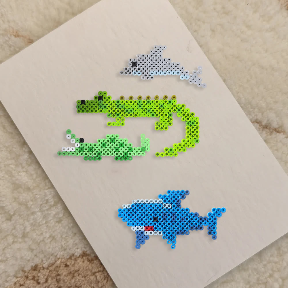 Rubbyoo Perler Beads Kit - Underwater World | Adorable Marine Animals | Easy Handmade Craft For Kid - image 2