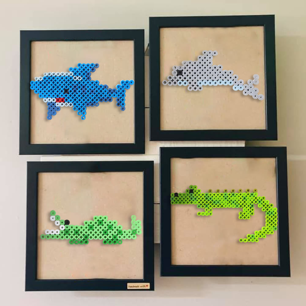 Rubbyoo Perler Beads Kit - Underwater World | Adorable Marine Animals | Easy Handmade Craft For Kid - image 1