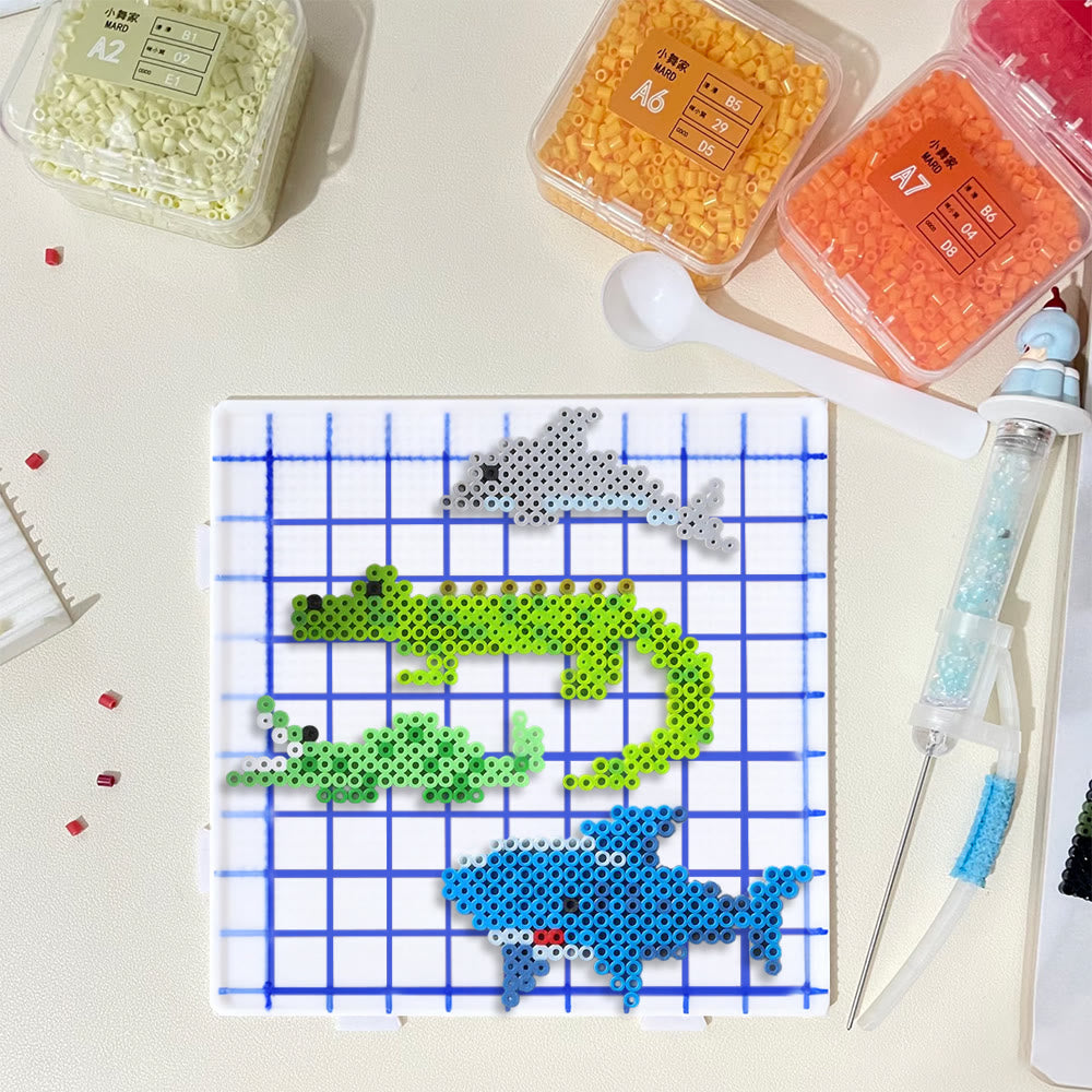 Rubbyoo Perler Beads Kit - Underwater World | Adorable Marine Animals | Easy Handmade Craft For Kid - image 9