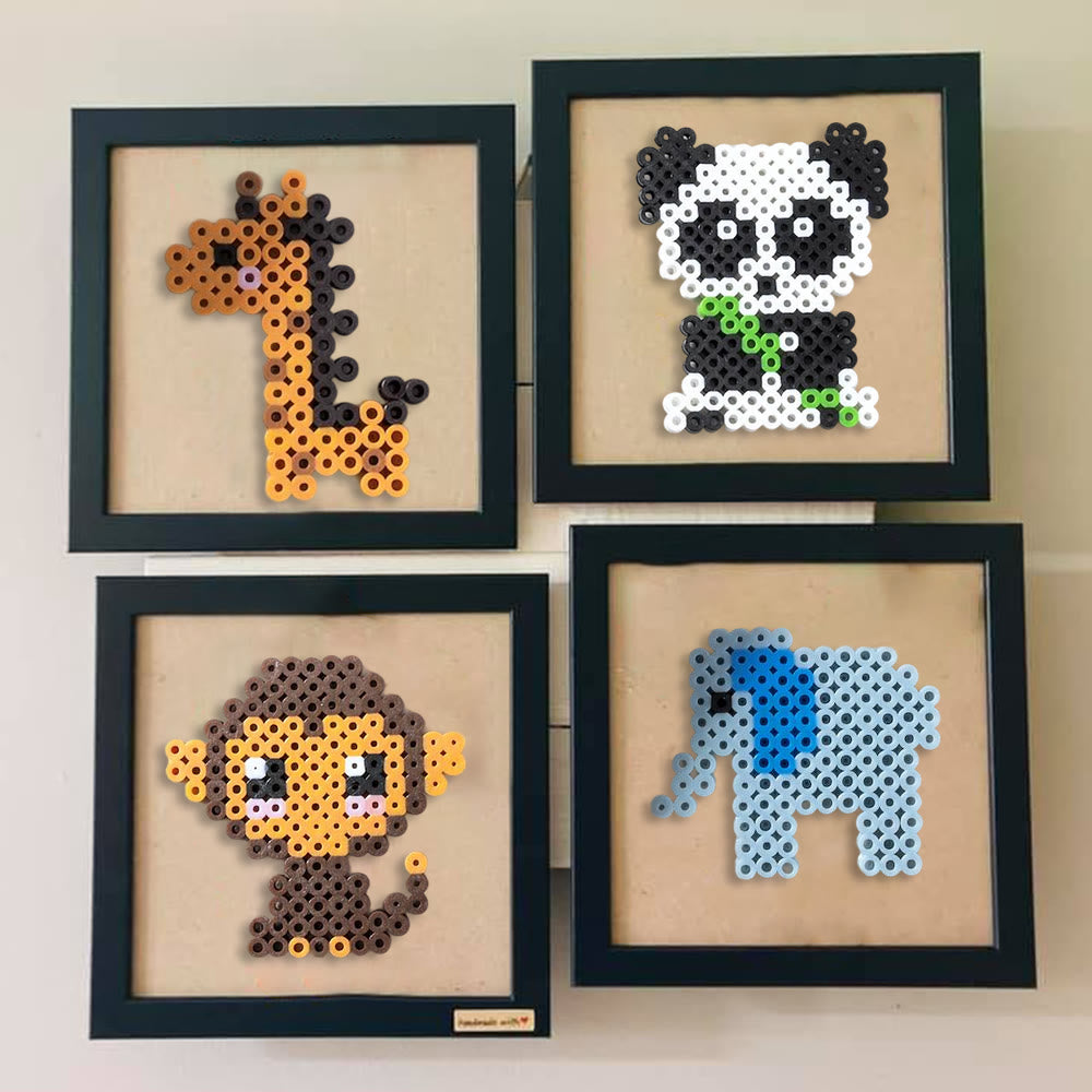 Rubbyoo Perler Beads Kit - Animal In The Zoo | Diy Pixel Decoration | Perfect For Handmade Lovers - image 1