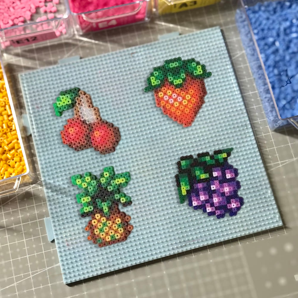Rubbyoo Perler Beads Kit - Fruit Series | Unique Beads Art | Nice Handicraft For Beginner  - image 3