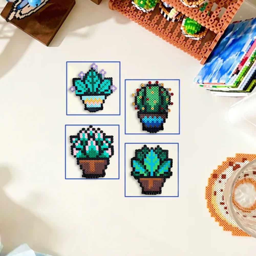 Rubbyoo Perler Beads Kit - Cactus Plants | Creative Pixel Art | Perfect For Home Decoration - image 9