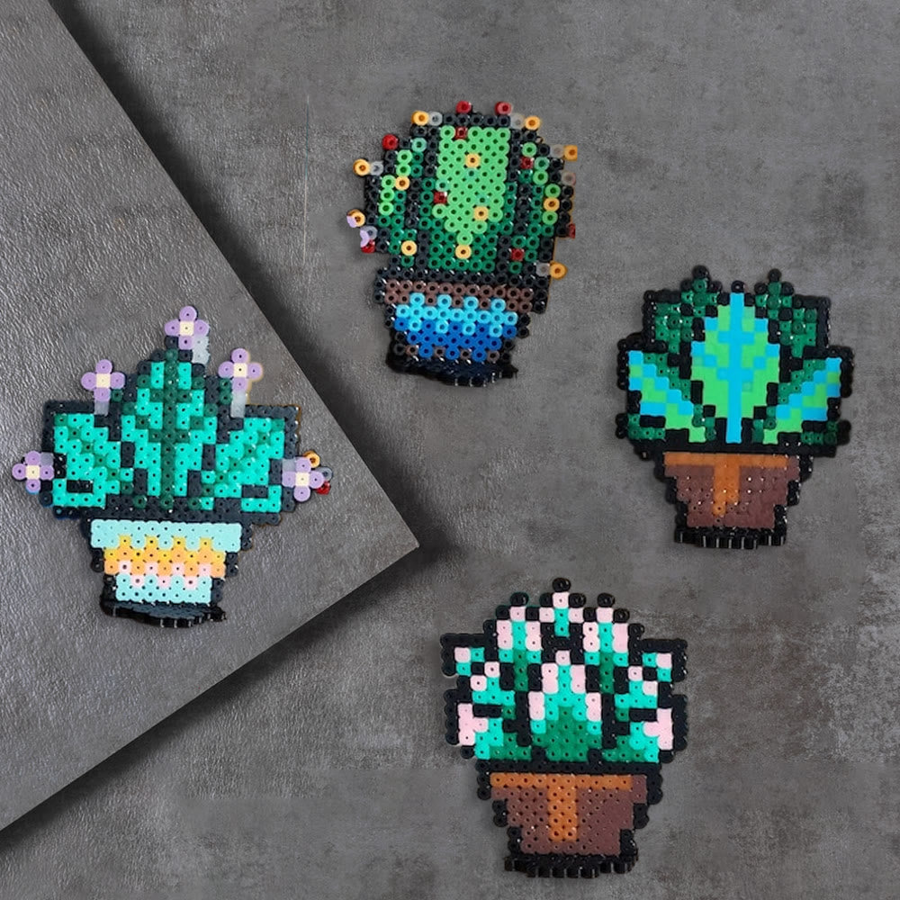 Rubbyoo Perler Beads Kit - Cactus Plants | Creative Pixel Art | Perfect For Home Decoration - image 7