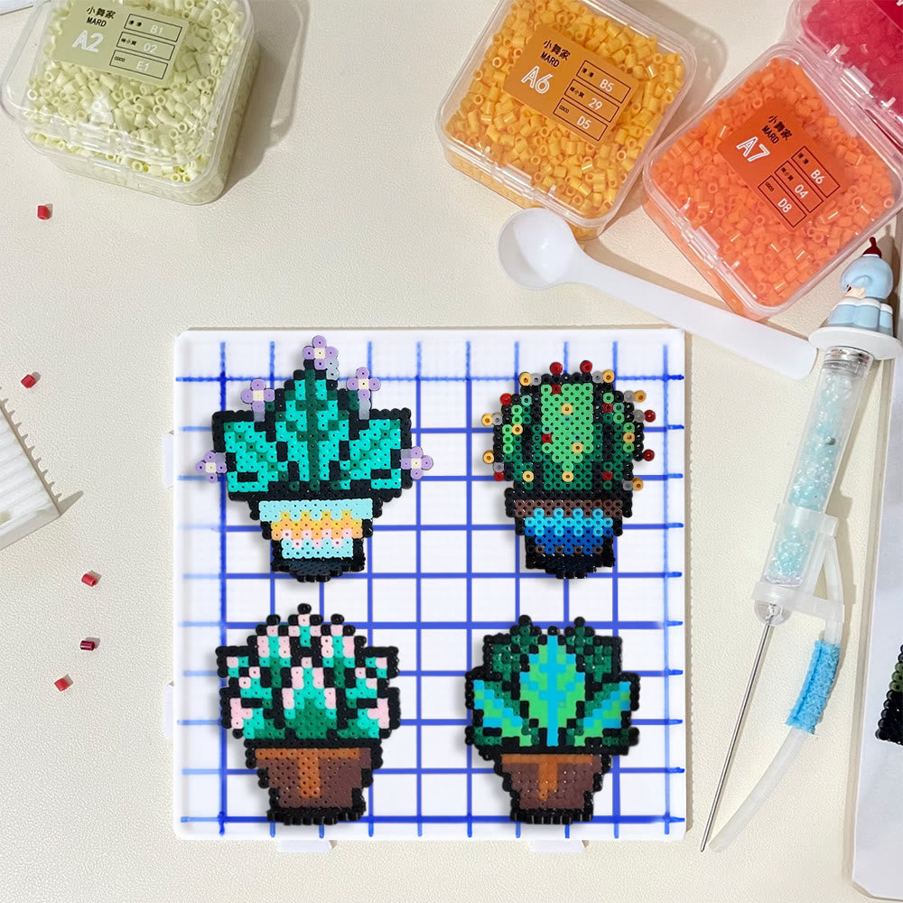 Rubbyoo Perler Beads Kit - Cactus Plants | Creative Pixel Art | Perfect For Home Decoration - image 8