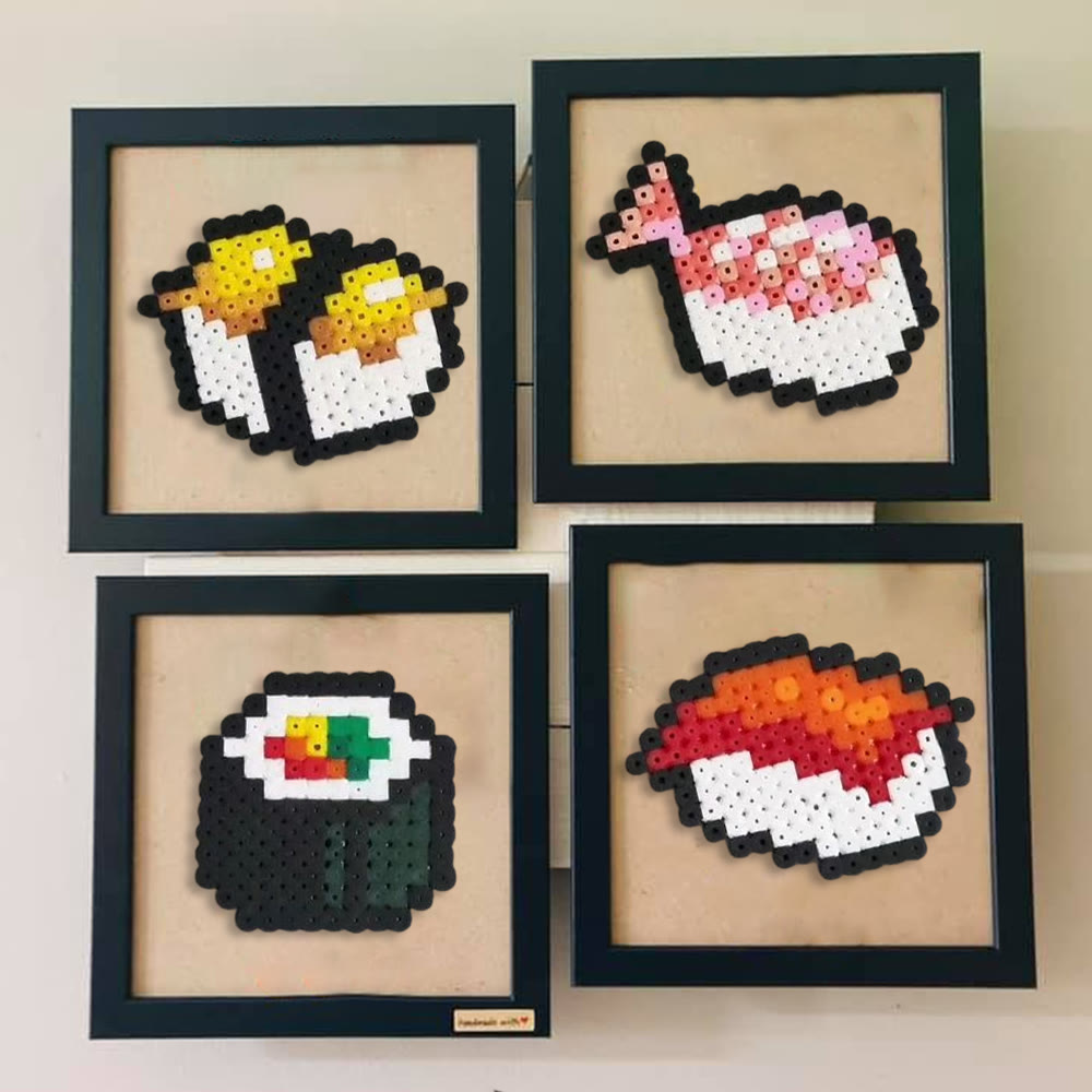 Rubbyoo Perler Beads Kit - Delicious Food | Personalized Handmade Art | Creative Pixel  Craft  - image 1