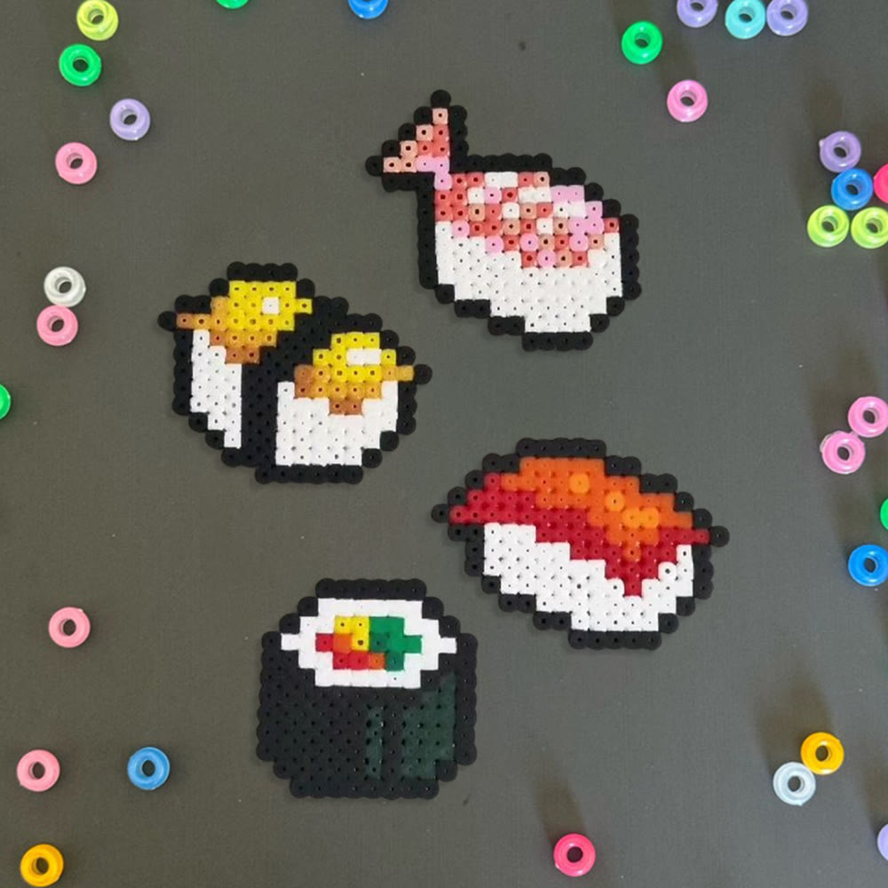 Rubbyoo Perler Beads Kit - Delicious Food | Personalized Handmade Art | Creative Pixel  Craft  - image 8