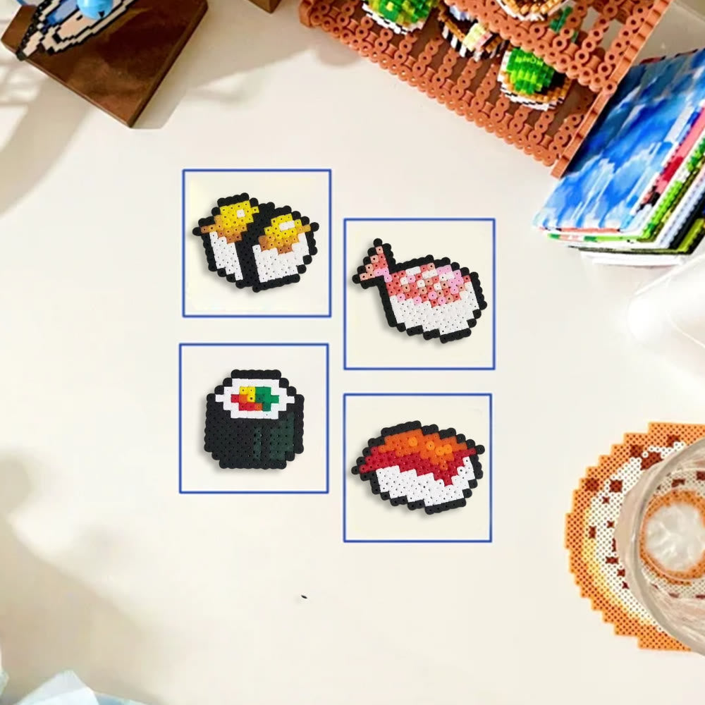 Rubbyoo Perler Beads Kit - Delicious Food | Personalized Handmade Art | Creative Pixel  Craft  - image 9