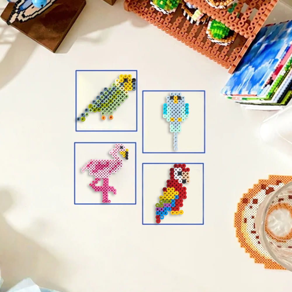 Rubbyoo Perler Beads Kit - Lovely Bird | Diy Animal Art | Perfect For Bag Decor - image 7