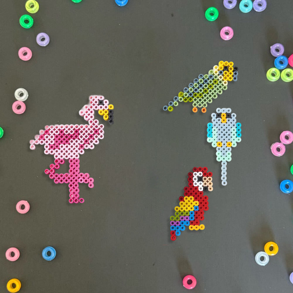 Rubbyoo Perler Beads Kit - Lovely Bird | Diy Animal Art | Perfect For Bag Decor - image 5