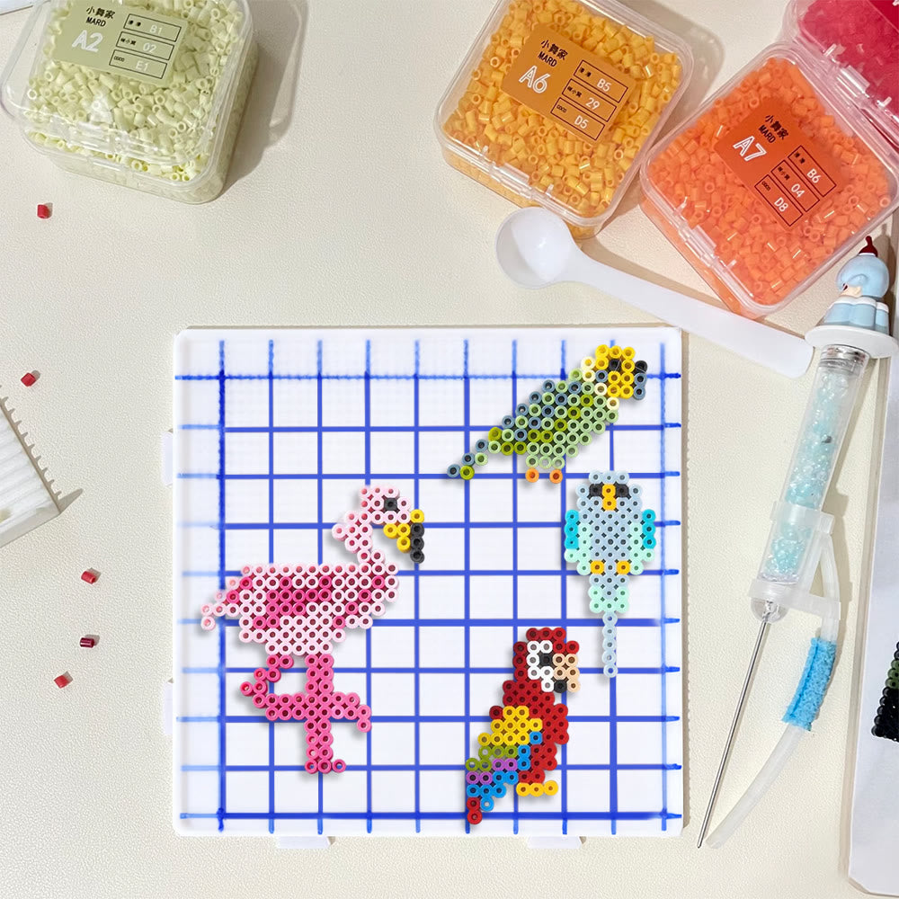 Rubbyoo Perler Beads Kit - Lovely Bird | Diy Animal Art | Perfect For Bag Decor - image 6