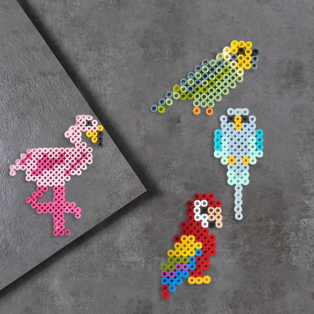 Rubbyoo Perler Beads Kit - Lovely Bird | Diy Animal Art | Perfect For Bag Decor - image 2