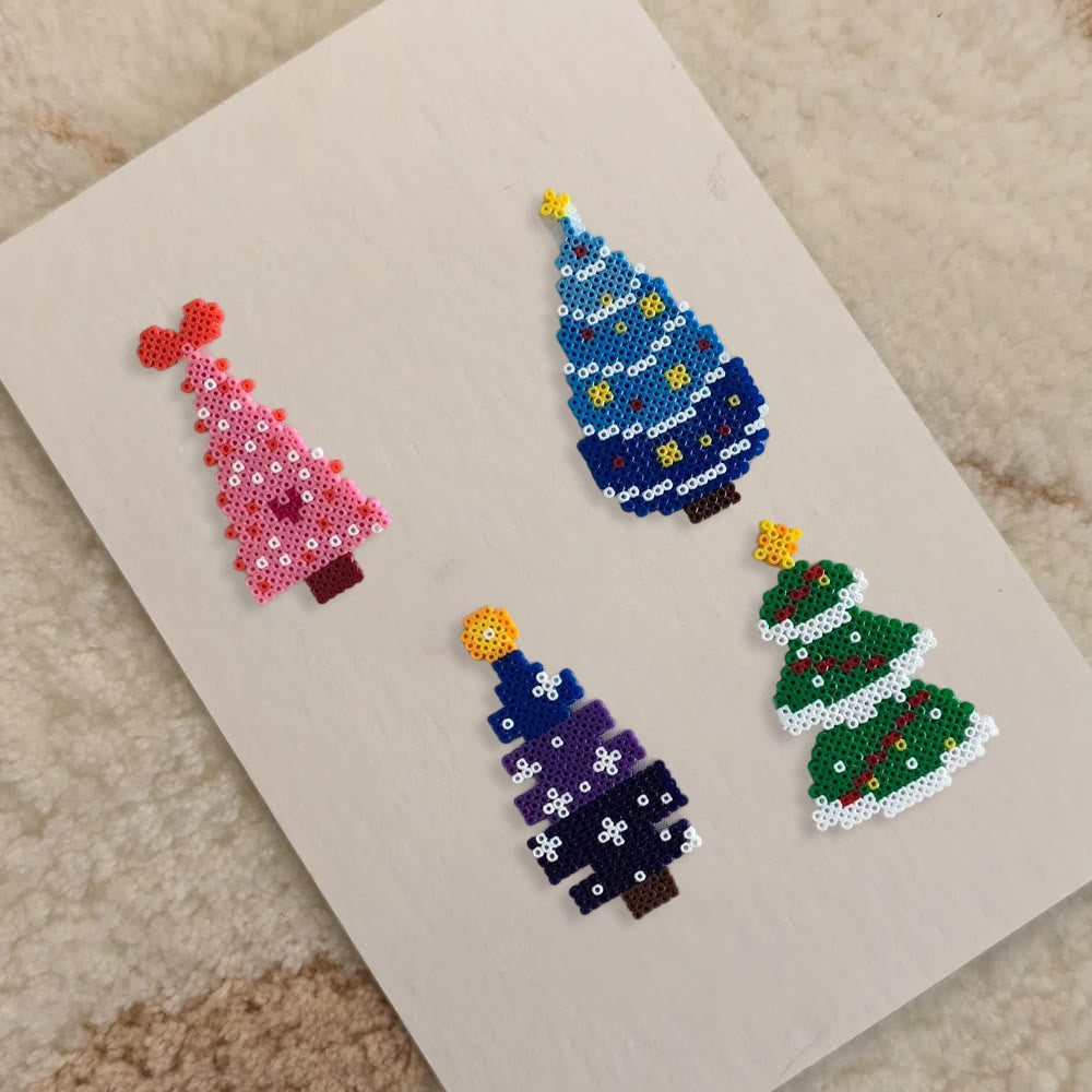 Rubbyoo Perler Beads Kit - Colourful Christmas Tree | Handmade Holiday Craft | Perfect Home Ornament  - image 3