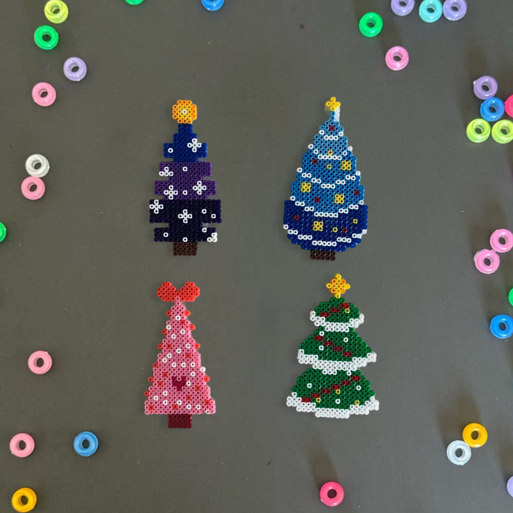 Rubbyoo Perler Beads Kit - Colourful Christmas Tree | Handmade Holiday Craft | Perfect Home Ornament  - image 4