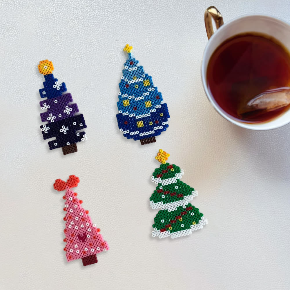 Rubbyoo Perler Beads Kit - Colourful Christmas Tree | Handmade Holiday Craft | Perfect Home Ornament  - image 2