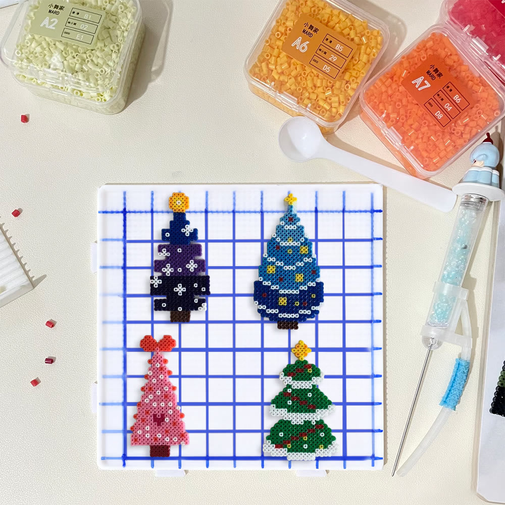 Rubbyoo Perler Beads Kit - Colourful Christmas Tree | Handmade Holiday Craft | Perfect Home Ornament  - image 9