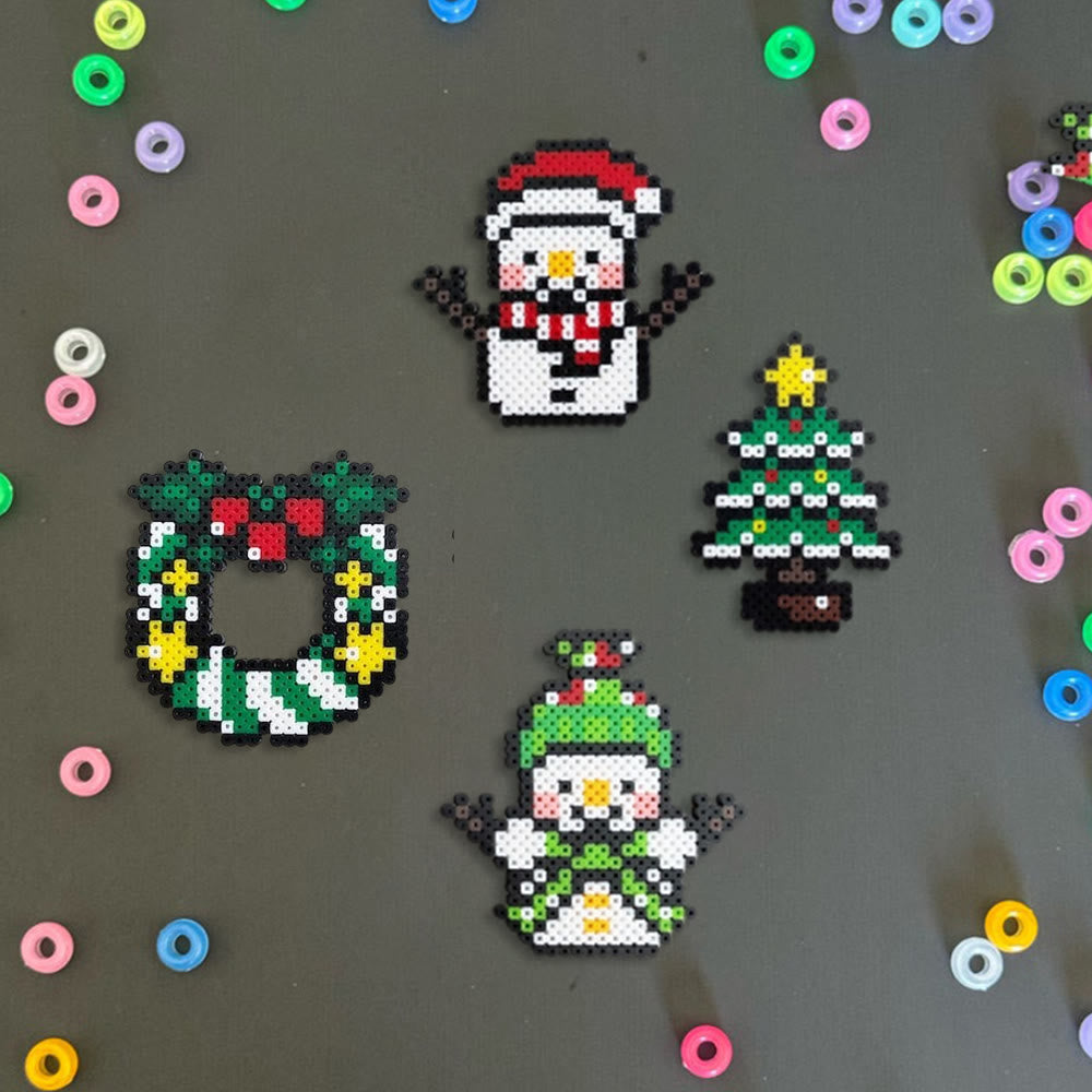 Rubbyoo Perler Beads Kit - Christmas Collection | Handmade Christmas Gifts | Christmas Tree Decor - image 4