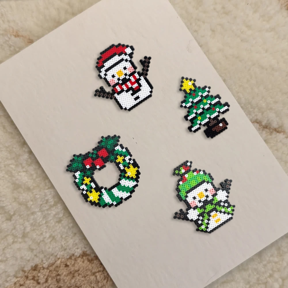 Rubbyoo Perler Beads Kit - Christmas Collection | Handmade Christmas Gifts | Christmas Tree Decor - image 2