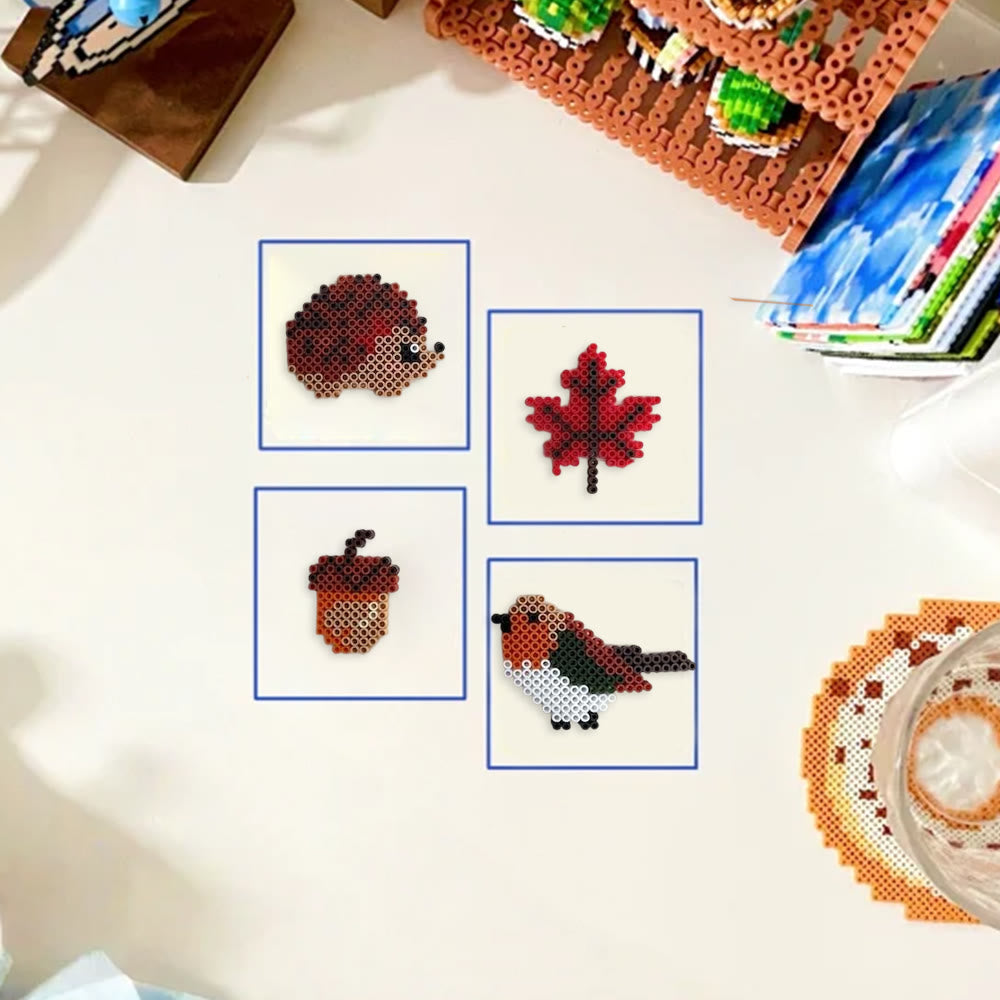 Rubbyoo Perler Beads Kit - Autumn Animal | Fall Hanging Ornaments | Diy Pixel Artcraft  - image 8