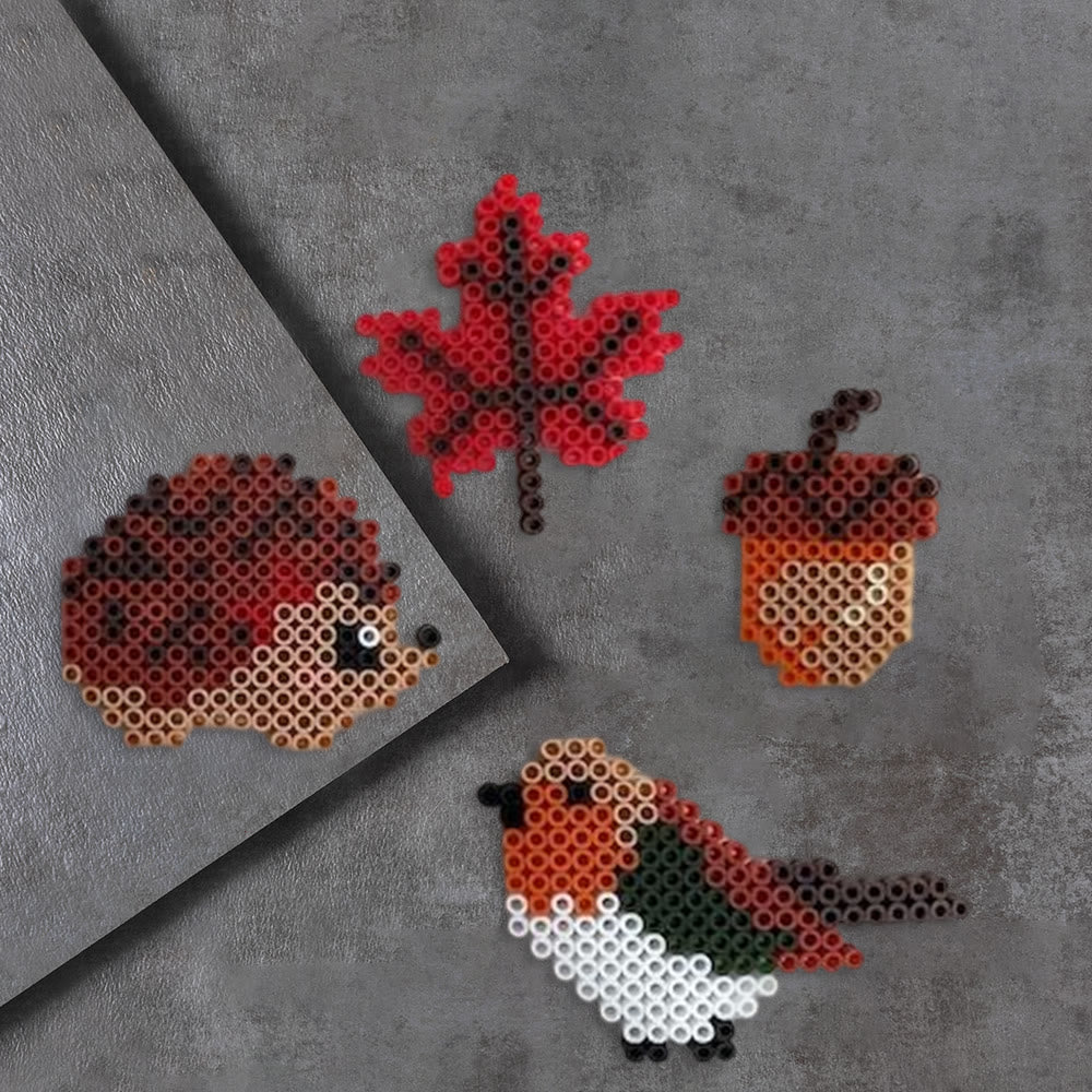 Rubbyoo Perler Beads Kit - Autumn Animal | Fall Hanging Ornaments | Diy Pixel Artcraft  - image 9