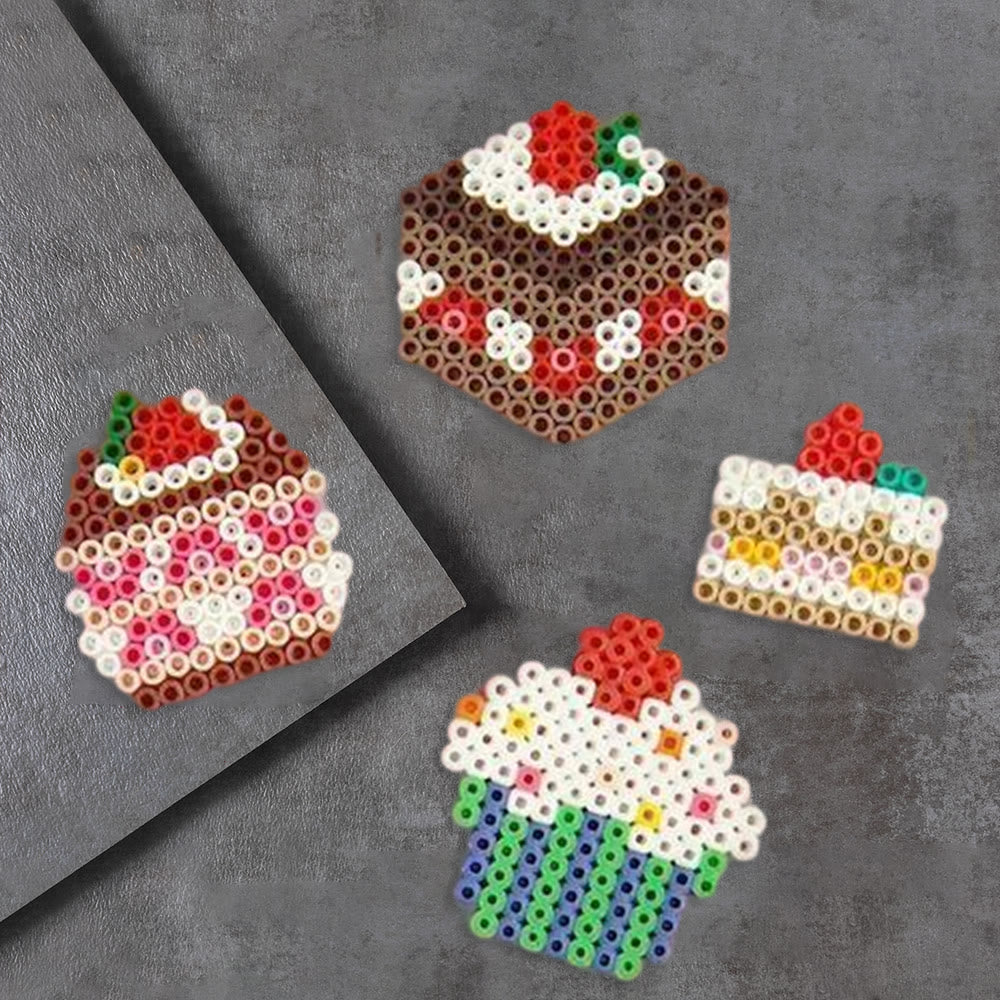 Rubbyoo Perler Beads Kit - Sweet Dessert | Diy Bead Keychain Art | Perfect Handmade Gift For Friends - image 7