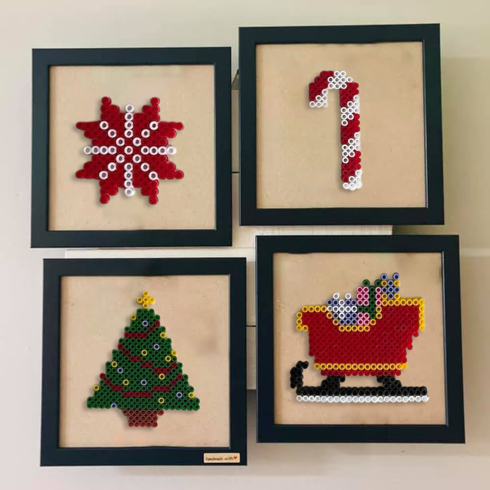 Rubbyoo Perler Beads Kit - Christmas Day | Diy Christmas Decorations | Unique Beads Craft  - image 1