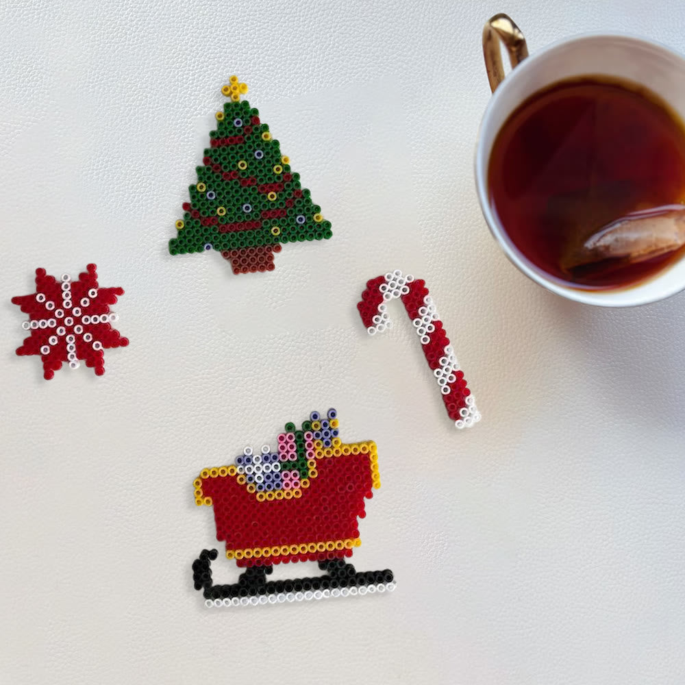 Rubbyoo Perler Beads Kit - Christmas Day | Diy Christmas Decorations | Unique Beads Craft  - image 4