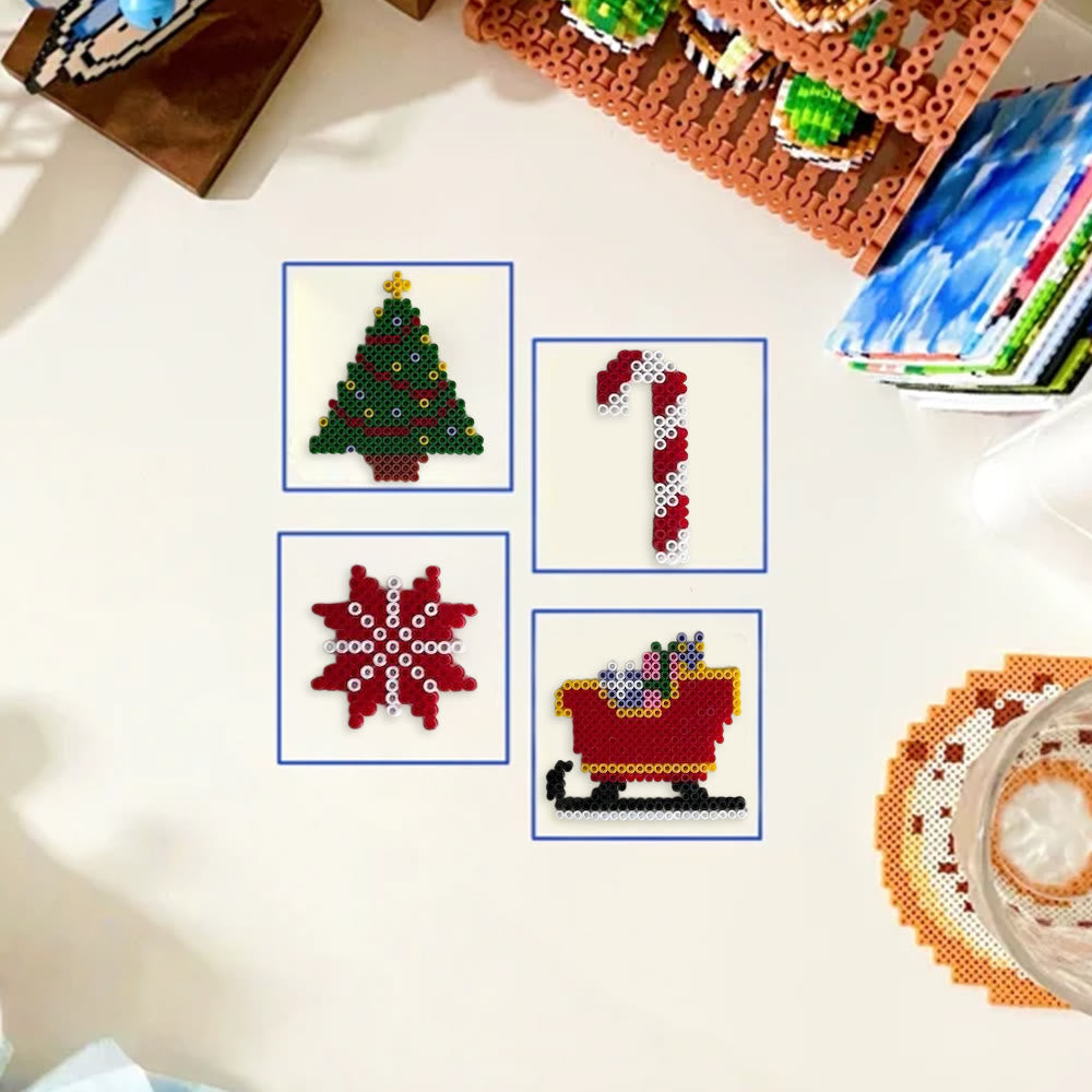 Rubbyoo Perler Beads Kit - Christmas Day | Diy Christmas Decorations | Unique Beads Craft  - image 9