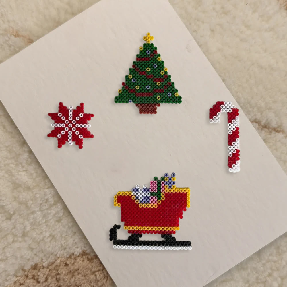 Rubbyoo Perler Beads Kit - Christmas Day | Diy Christmas Decorations | Unique Beads Craft  - image 2