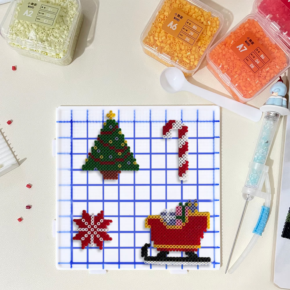 Rubbyoo Perler Beads Kit - Christmas Day | Diy Christmas Decorations | Unique Beads Craft  - image 8