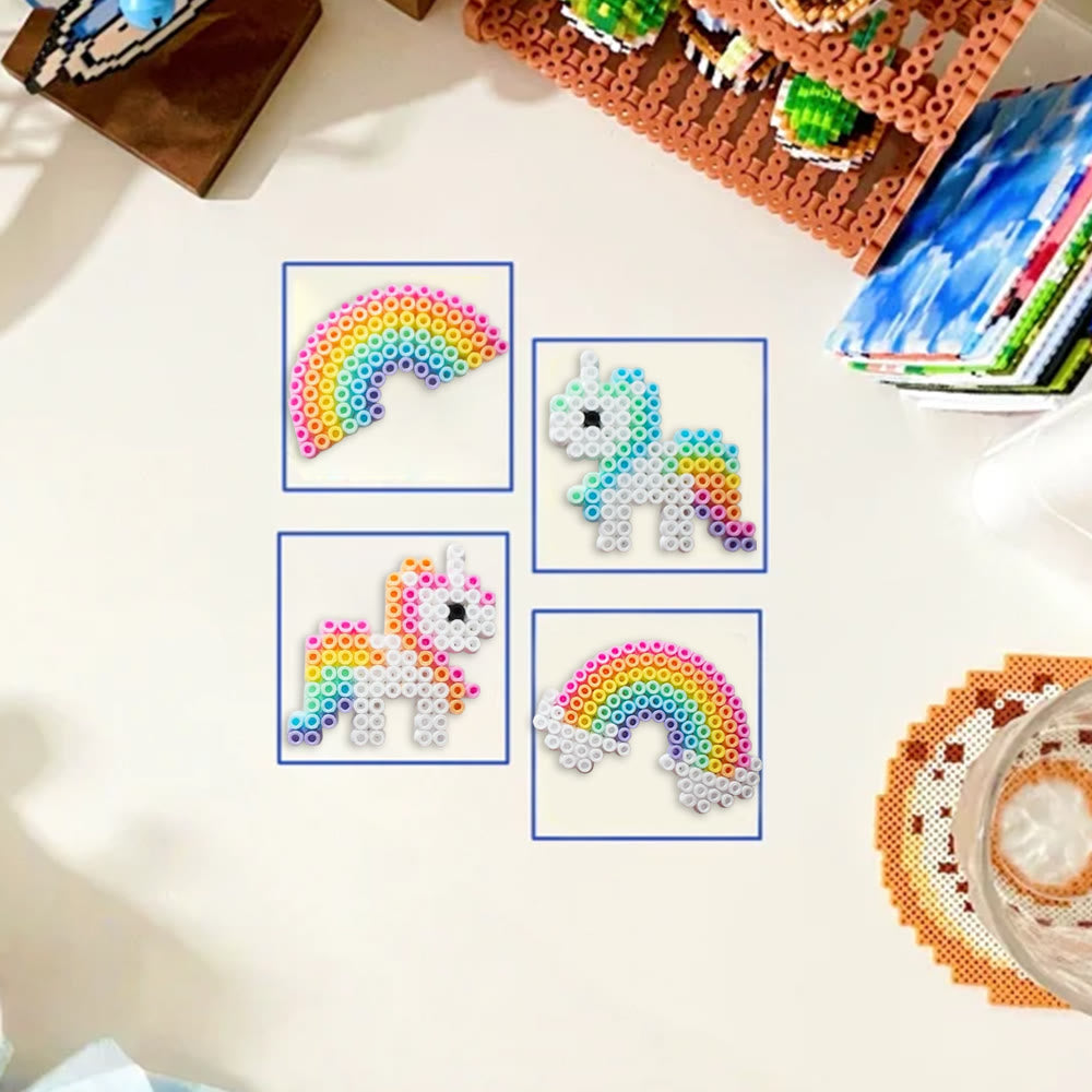 Rubbyoo Perler Beads Kit - Rainbow Horse | Birthday Gifts For Kid | Beginner Handmade Pixel Craft  - image 8