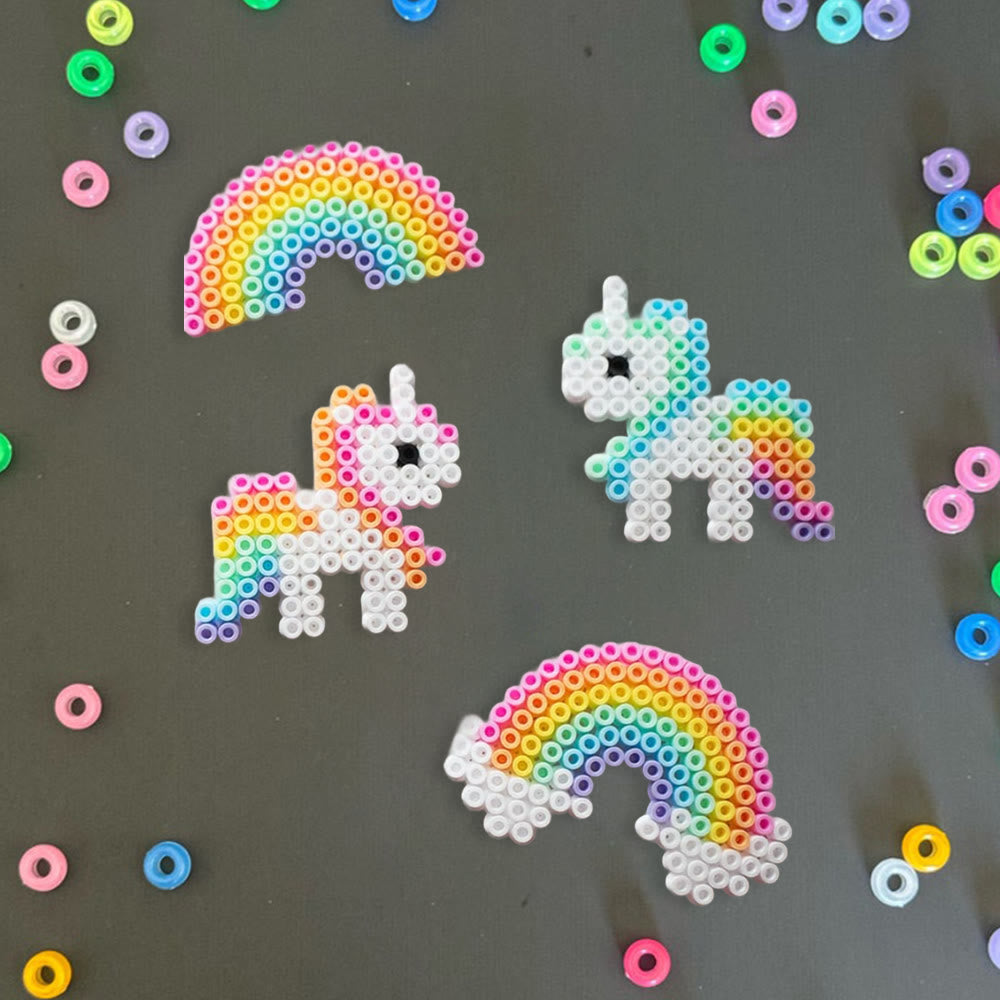 Rubbyoo Perler Beads Kit - Rainbow Horse | Birthday Gifts For Kid | Beginner Handmade Pixel Craft  - image 2