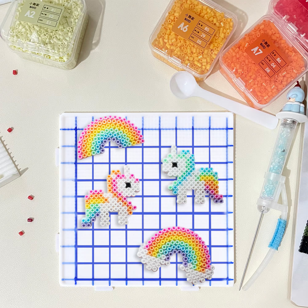 Rubbyoo Perler Beads Kit - Rainbow Horse | Birthday Gifts For Kid | Beginner Handmade Pixel Craft  - image 9