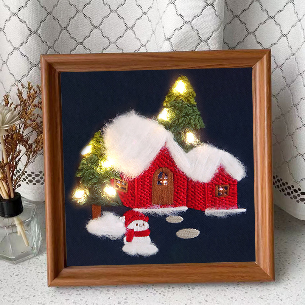 Rubbyoo Embroidery Kit - Christmas Snowy House | Handmade Holiday Ornament | Perfect Gifts For Friend  - image 9