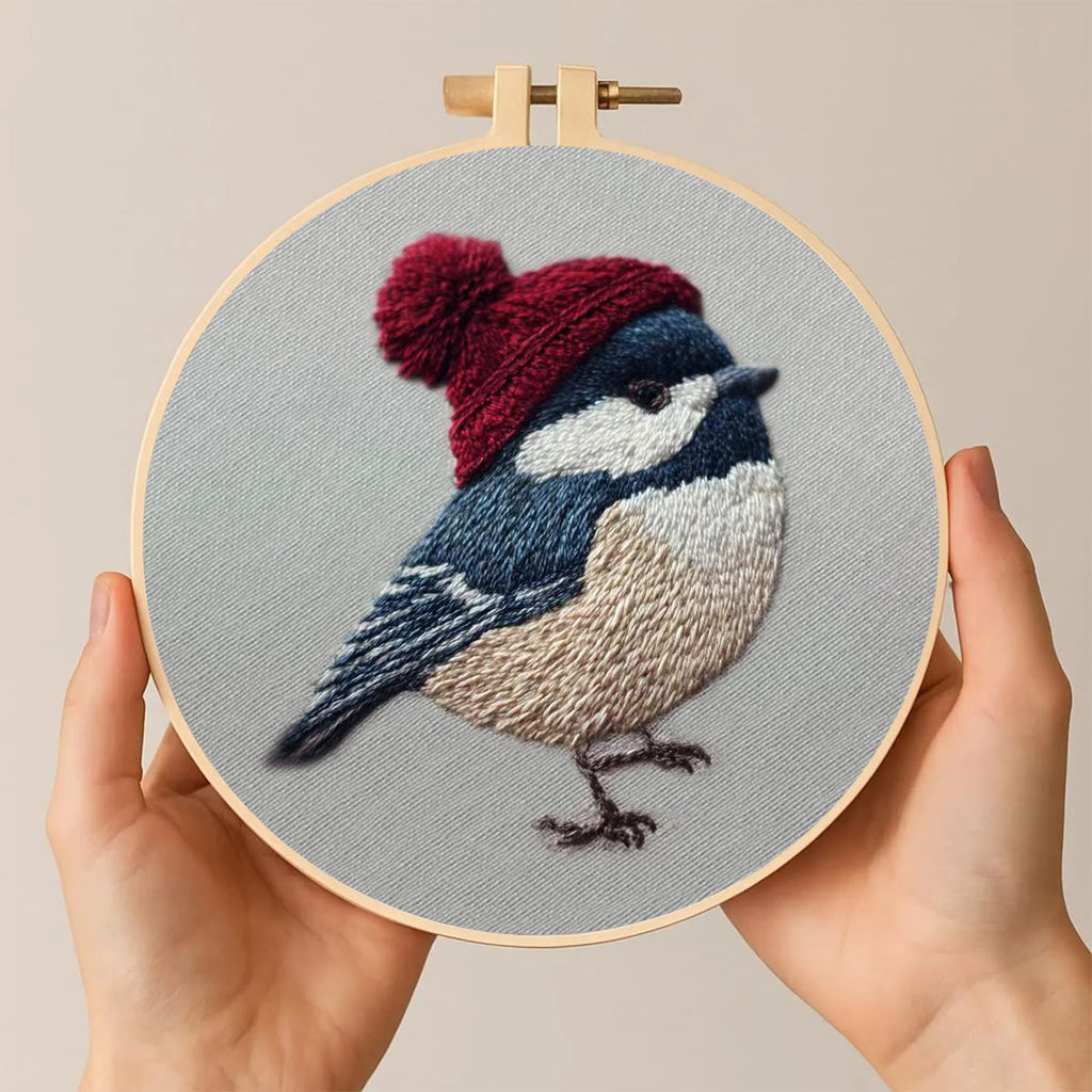 Rubbyoo Embroidery Kit - Festive Winter Bird | Cozy Seasonal Decor | Ideal Christmas Gift DIY - image 10