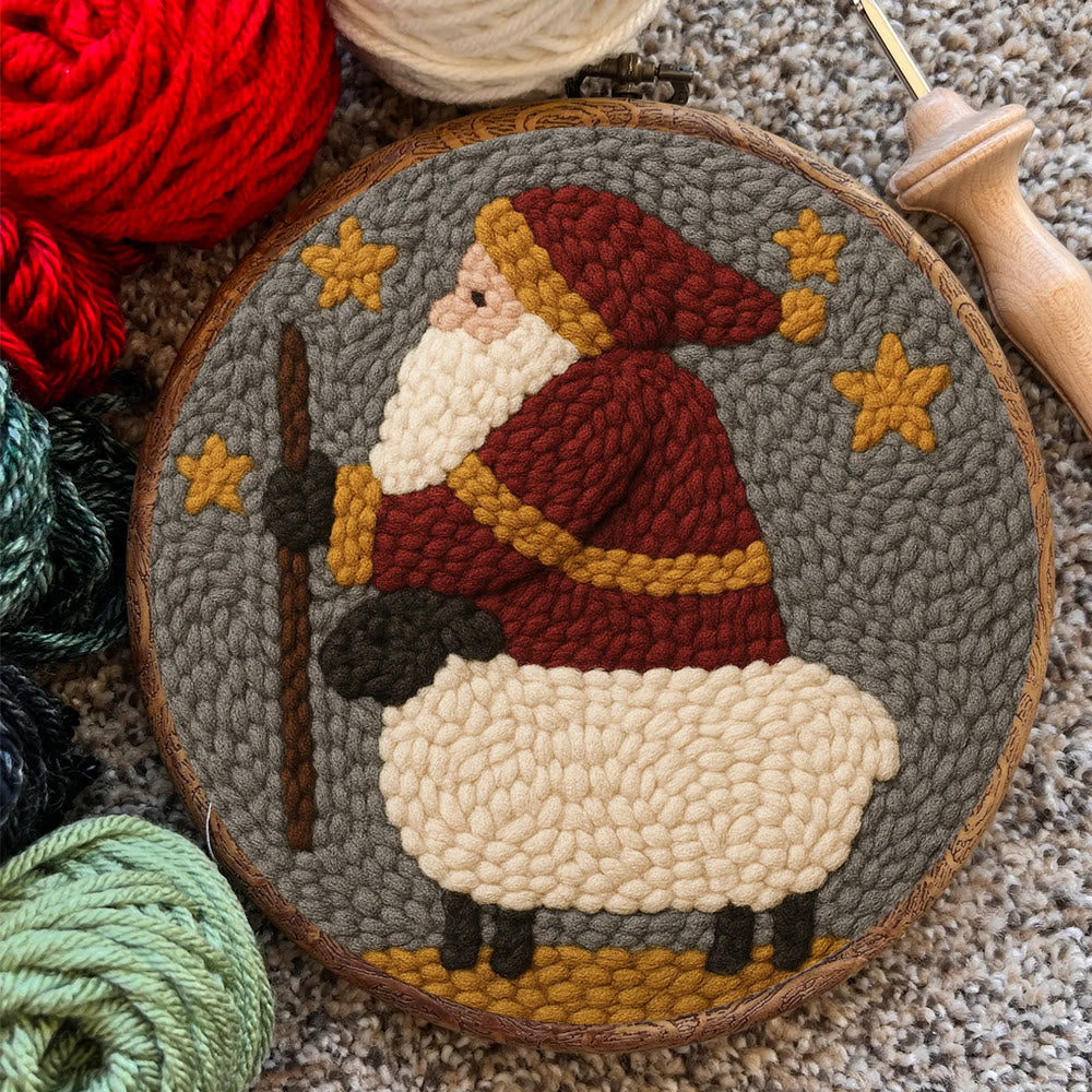 Christmas Santa Punch Needle Kit – Creative Holiday Craft | Heartfelt Gift - image 8