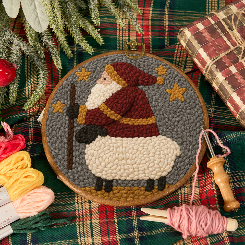 Christmas Santa Punch Needle Kit – Creative Holiday Craft | Heartfelt Gift - image 11