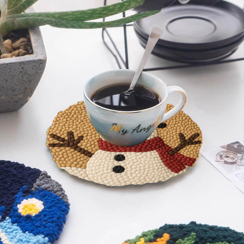 Cheerful Snowman Punch Needle Kit – Beginner-friendly Winter Stitch Kit | Festive Holiday Wall Art - image 4