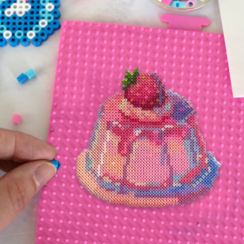 Rubbyoo Perler Beads Kit - Strawberry Jelly | Creative Pixel Craft | Diy Handmade Hanging Decor - image 9