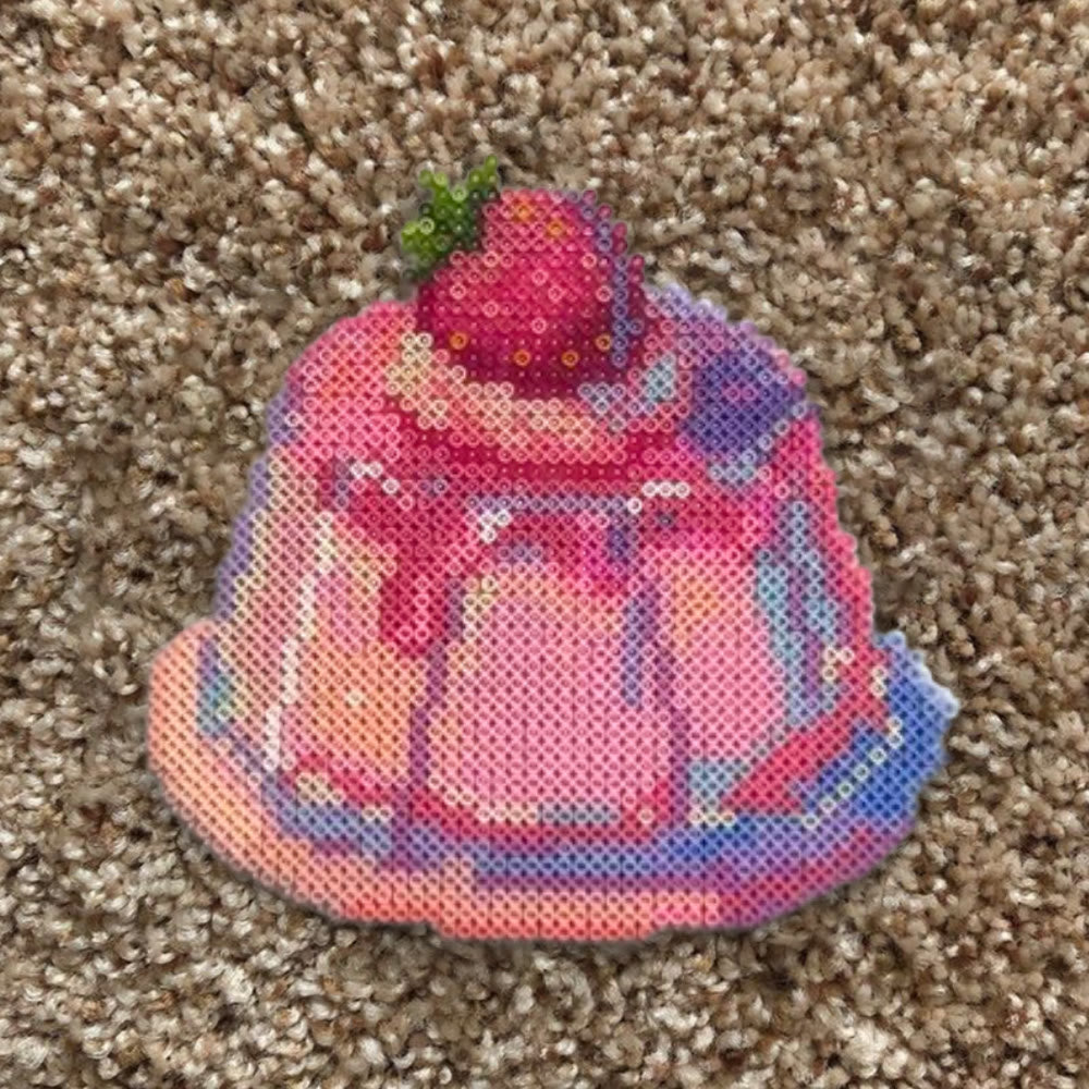 Rubbyoo Perler Beads Kit - Strawberry Jelly | Creative Pixel Craft | Diy Handmade Hanging Decor - image 7