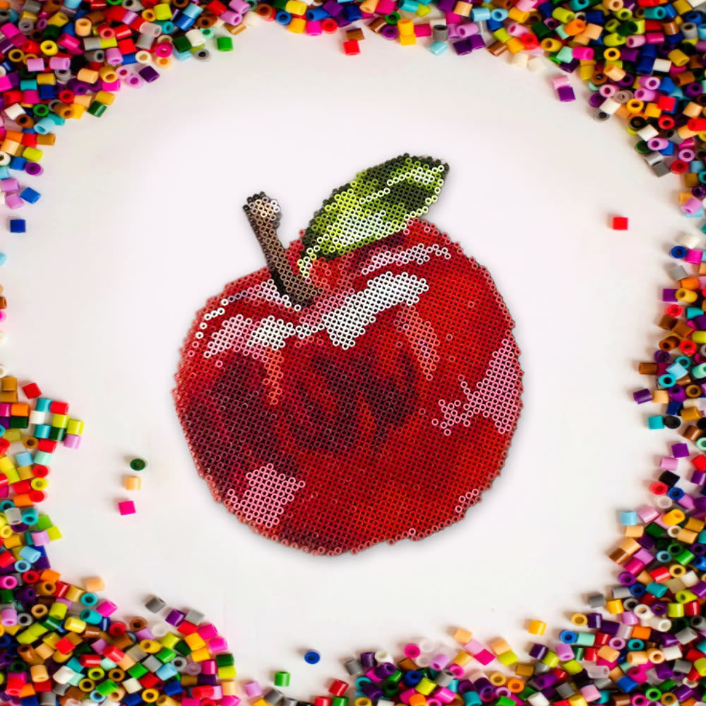 Rubbyoo Perler Beads Kit - Juicy Apple | Diy Christmas Eve Gift | Handmade Perler Bead Artcraft  - image 6