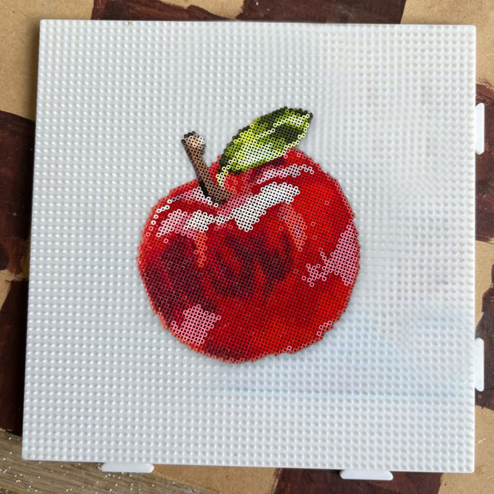 Rubbyoo Perler Beads Kit - Juicy Apple | Diy Christmas Eve Gift | Handmade Perler Bead Artcraft  - image 4