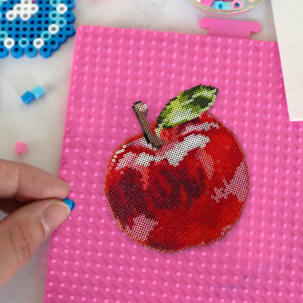 Rubbyoo Perler Beads Kit - Juicy Apple | Diy Christmas Eve Gift | Handmade Perler Bead Artcraft  - image 8