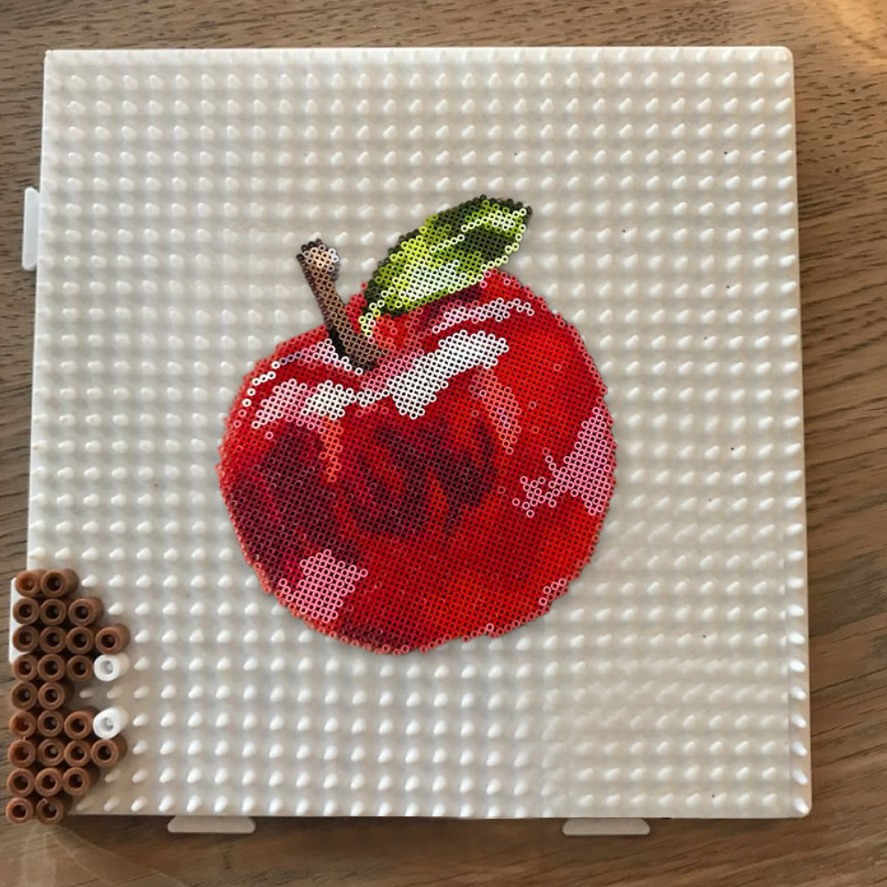 Rubbyoo Perler Beads Kit - Juicy Apple | Diy Christmas Eve Gift | Handmade Perler Bead Artcraft  - image 7