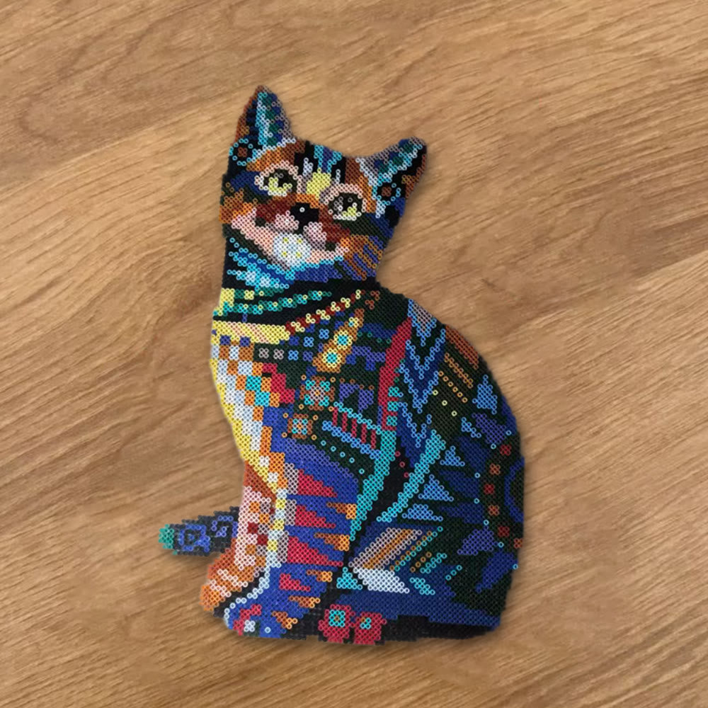 Rubbyoo Perler Beads Kit - Mandala Cat | Perfect Gifts For Cat Lovers | Adorable Animal Art - image 8