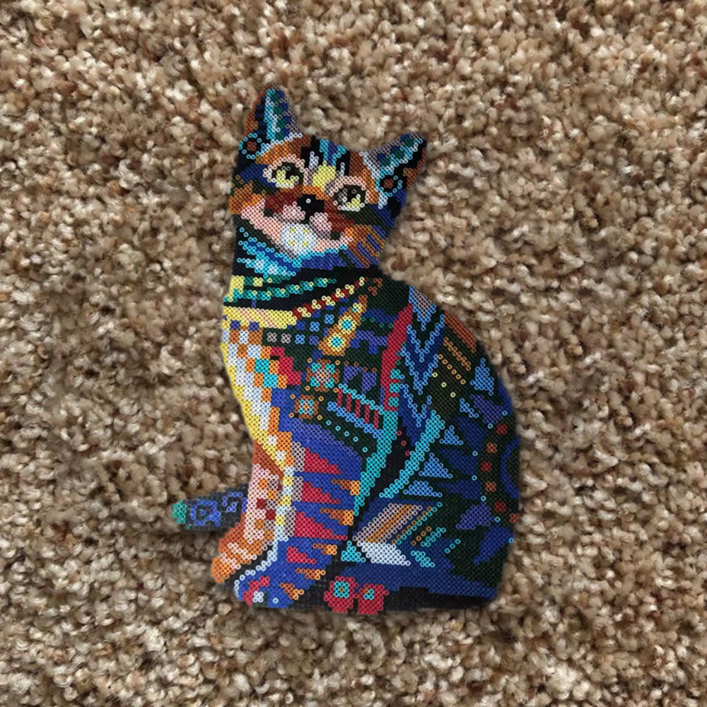 Rubbyoo Perler Beads Kit - Mandala Cat | Perfect Gifts For Cat Lovers | Adorable Animal Art - image 9