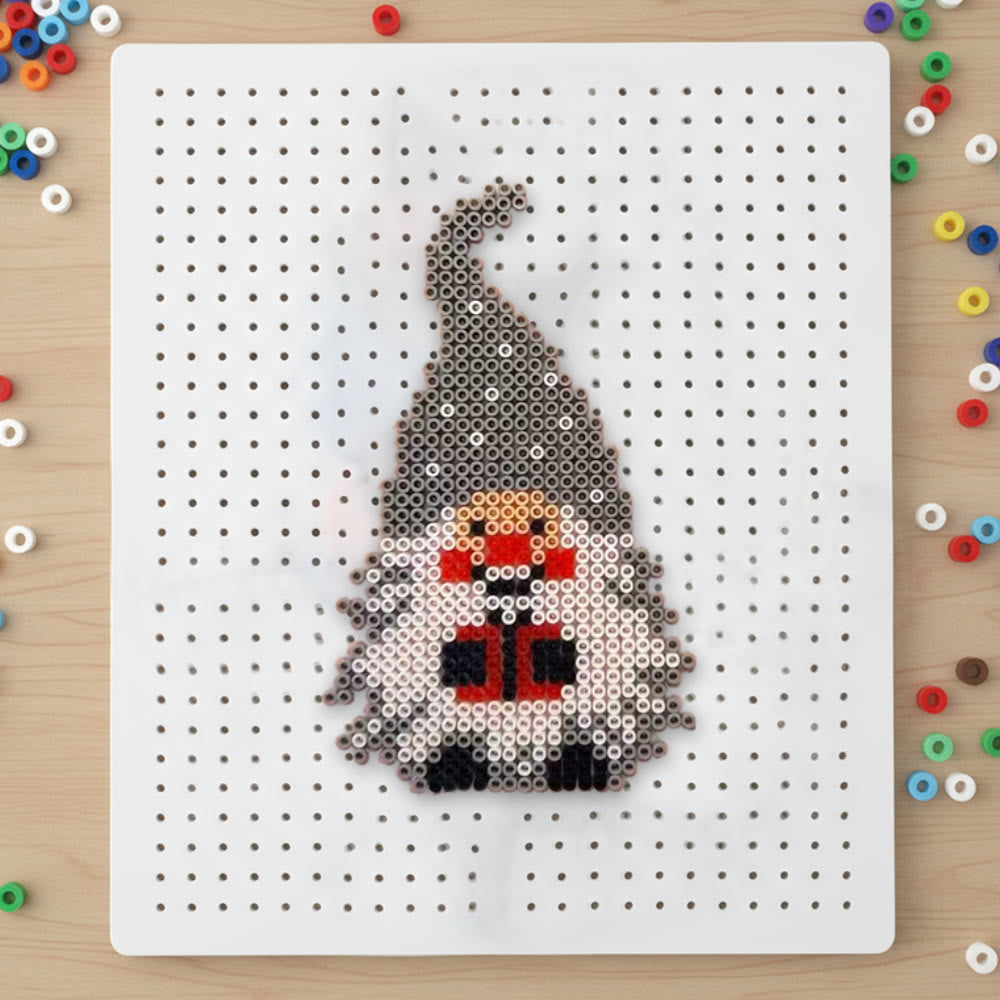 Rubbyoo Perler Beads Kit - Christmas Gnome Series | Unique Holiday Craft | Diy Pixel Art For Friend - Gnome A - 2.6 mm - Perler Beads Kit + Tool Kit - image 0