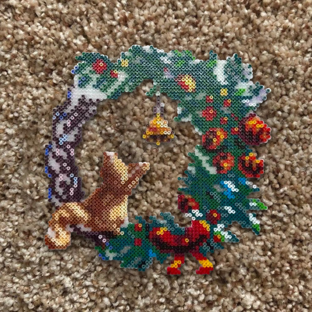 Rubbyoo Perler Beads Kit - Christmas Wreath | Handmade Bead Art | Perfect Home Decor - image 7
