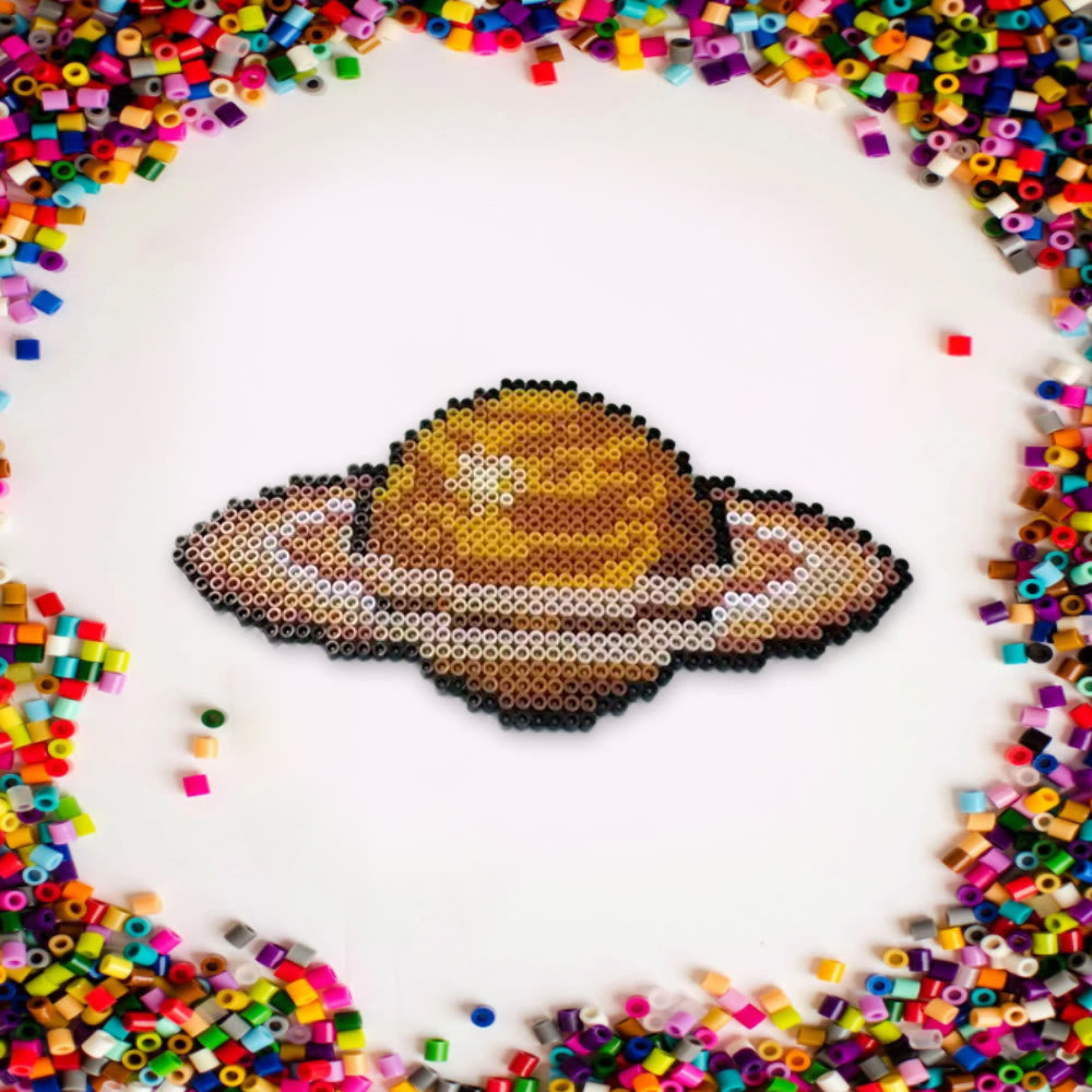 Rubbyoo Perler Beads Kit - Saturn | Planet Pixel Art | Celestial Fuse Bead Patterns - image 5