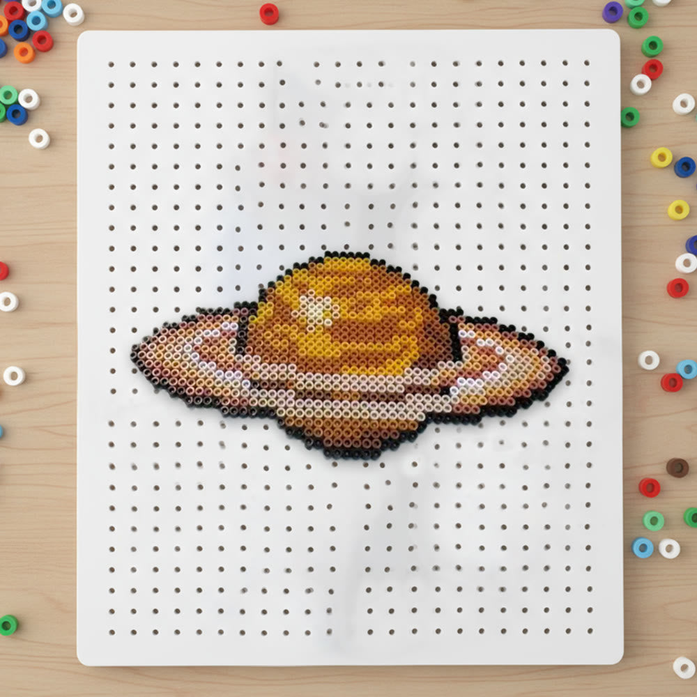 Rubbyoo Perler Beads Kit - Saturn | Planet Pixel Art | Celestial Fuse Bead Patterns - 2.6 mm - Perler Beads Kit + Tool Kit - image 0