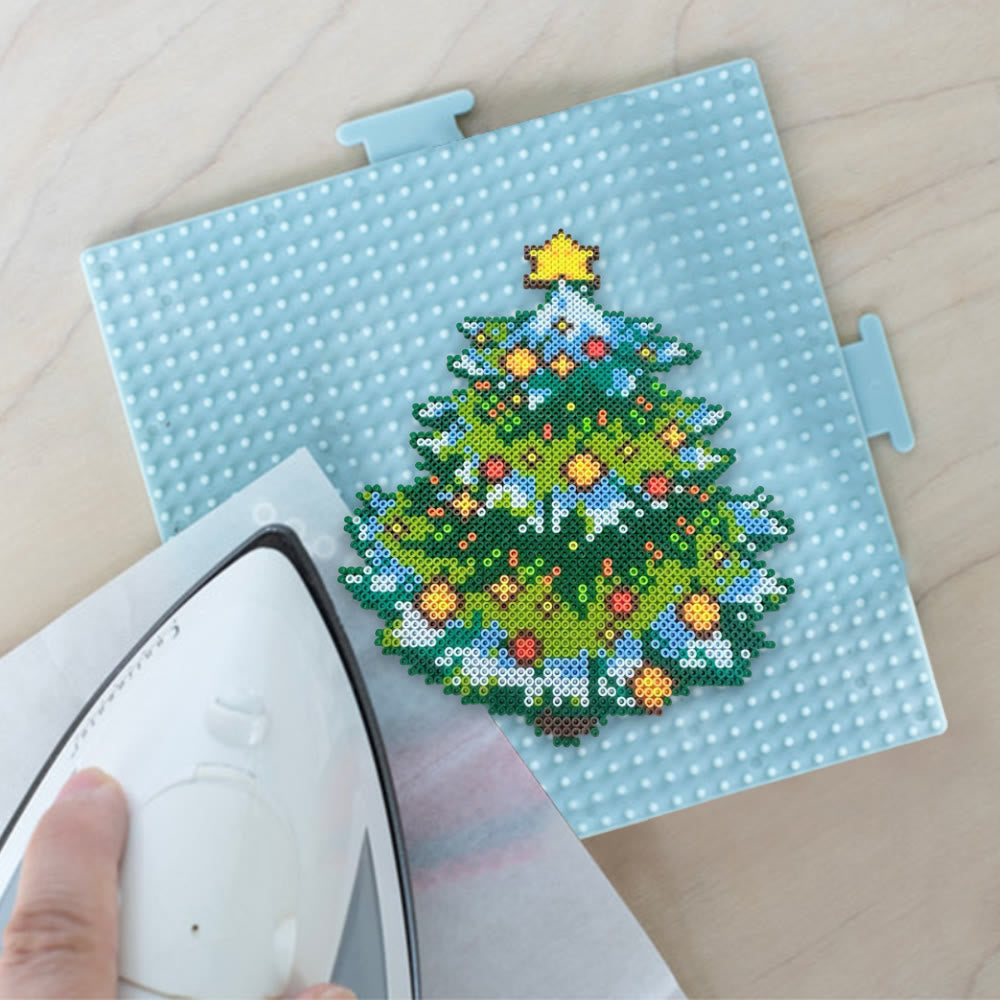 Rubbyoo Perler Beads Kit - Shiny Christmas Tree | Simple Handmade Craft | Holiday Celebration Art  - image 7